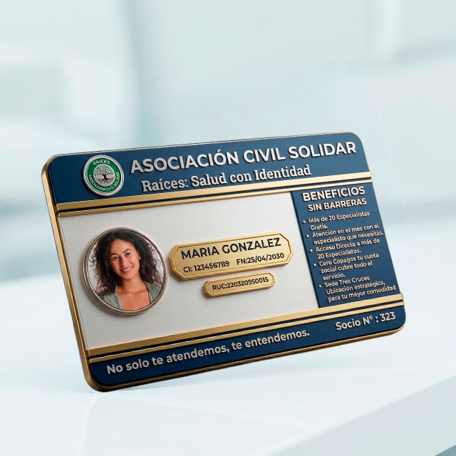 Carnet de Socio Raíces - Sin Barreras Administrativas